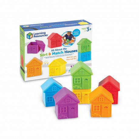 

Игровой набор "Цветные домики" Learning Resources, Разные цвета