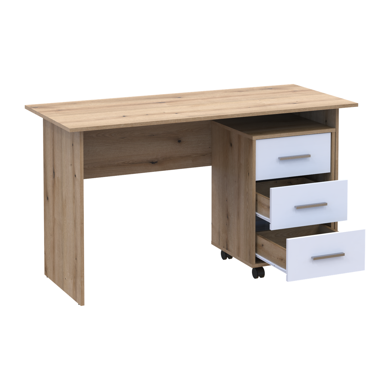 Офісний стіл Doros Т3 Дуб Евок/Білий ДСП 120х68х78 (41901064) 4