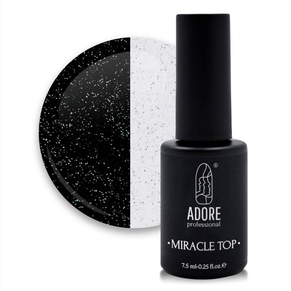 

Закрепитель для гель-лака ADORE Miracle Top №4 Silver Shimmer 7,5 мл, Серебристый