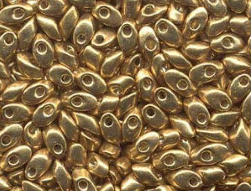 

Miyuki Long Magatama (LMA) 4 x 7 mm 4202 Duracoat Galvanized Gold