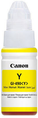 

Чернила Canon для Pixma G1400/G2400/G3400 GI-490Y Yellow (0666C001) оригинальные 70мл