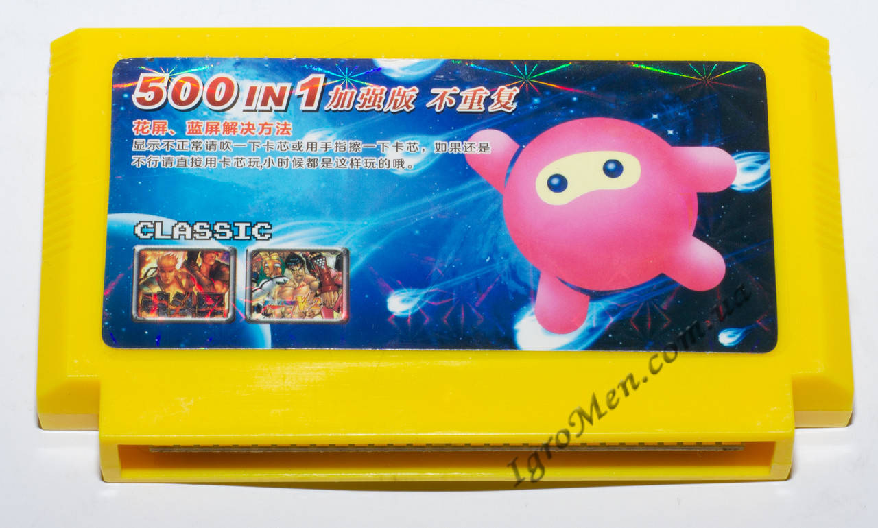 

Картридж Денди 500 в 1 (400 разных игр, V2)