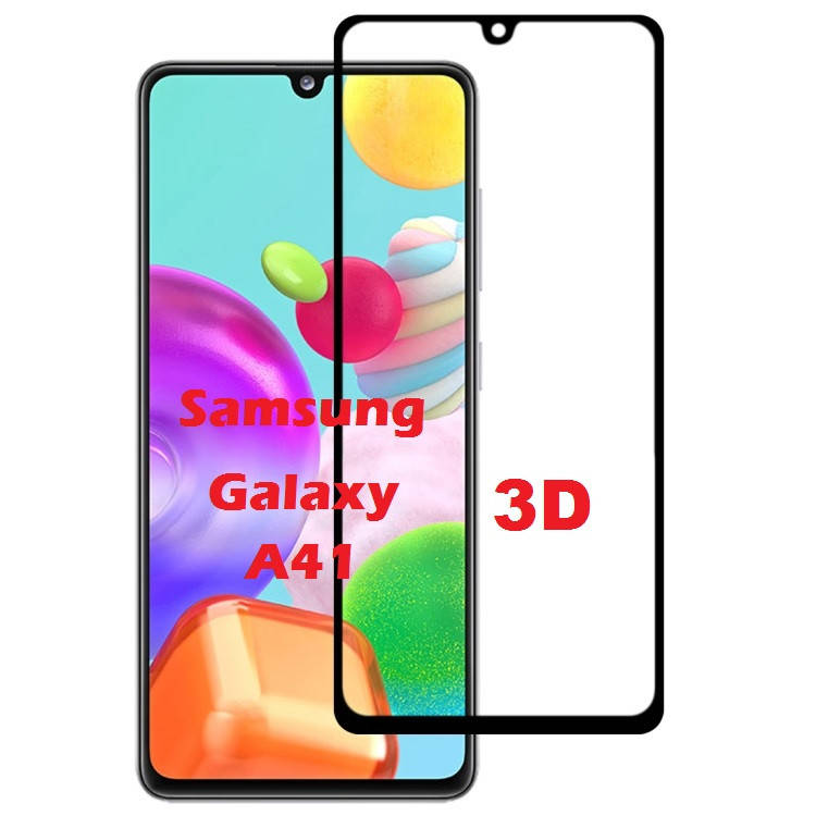 

Защитное стекло 3D на Samsung Galaxy A41 A415 (самсунг галакси а41), Черный