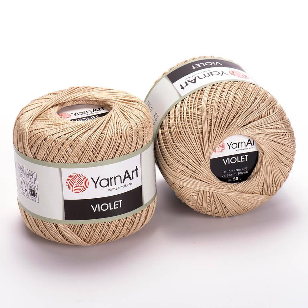 

Пряжа YarnArt Violet / Ярнарт Виолет / хлопок / Бежевый 4660
