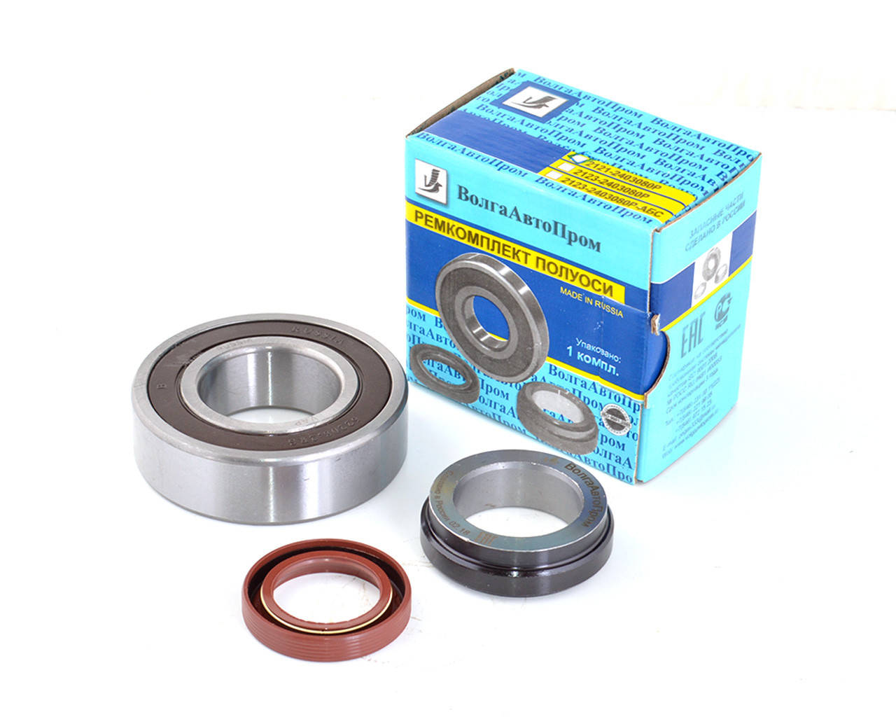 

Ремкомплект полуоси ВАЗ 2121 (подшипник, кольцо запорное, сальник)