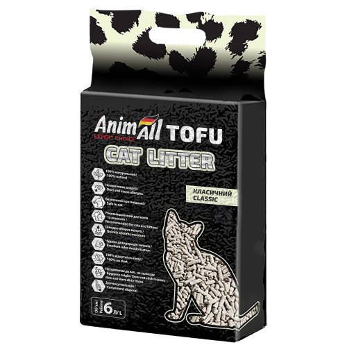 

Наполнитель туалетов для кошек AnimAll Tofu Classic без запаха 2.6 кг (6 л)