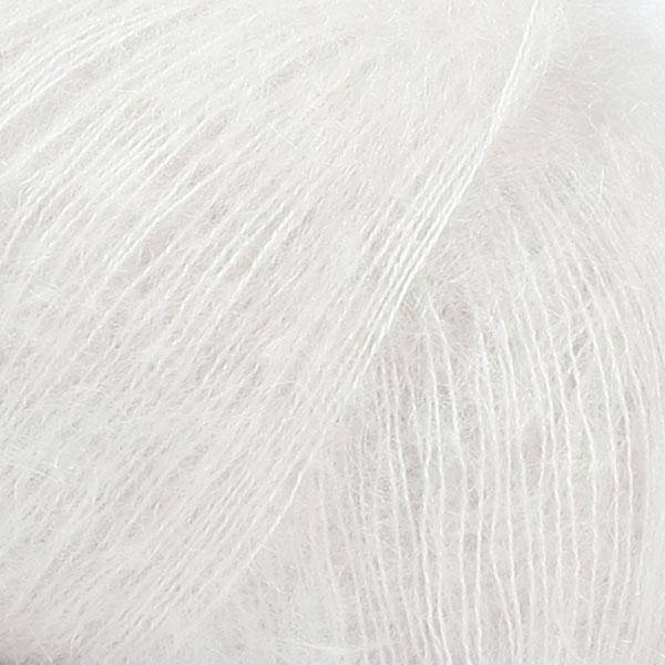 

Пряжа DROPS Kid-Silk - 38 - мел, Белый