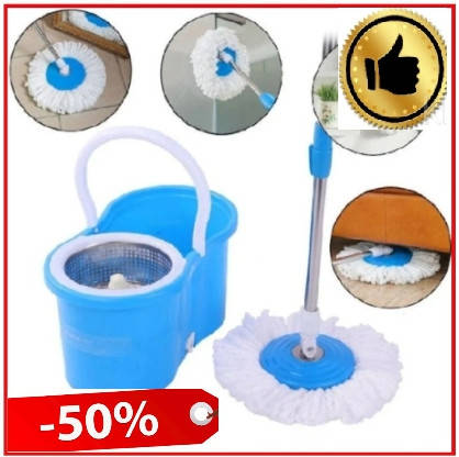 

Швабра с Ведром и с турбо отжимом Spin MOP 360 швабра лентяйка, Синий
