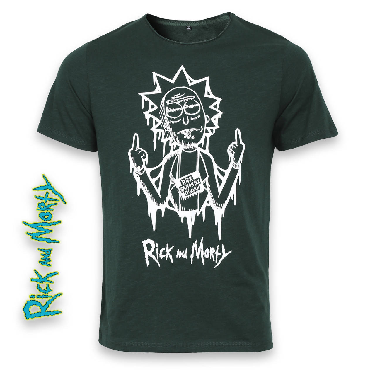 

Футболка мужская т зеленая HOPE с принтом "RICK & MORTY №2" Ф-10 DGRN XL(Р) 20-804-021