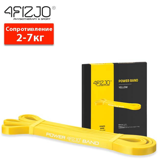 

Эспандер-петля (резинка для фитнеса и спорта) 4FIZJO Power Band 8 мм 2-7 кг 4FJ0050 размеры: 208 х 0.45 х 0.8