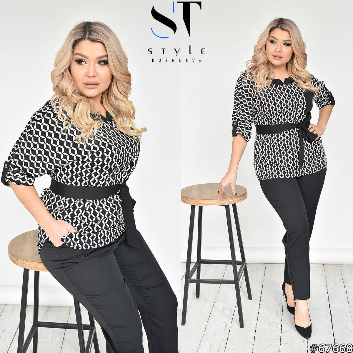 

Стильный брючный костюм из нашей новой весенней коллекции размер : 50, 52, 54, 56, Разные цвета