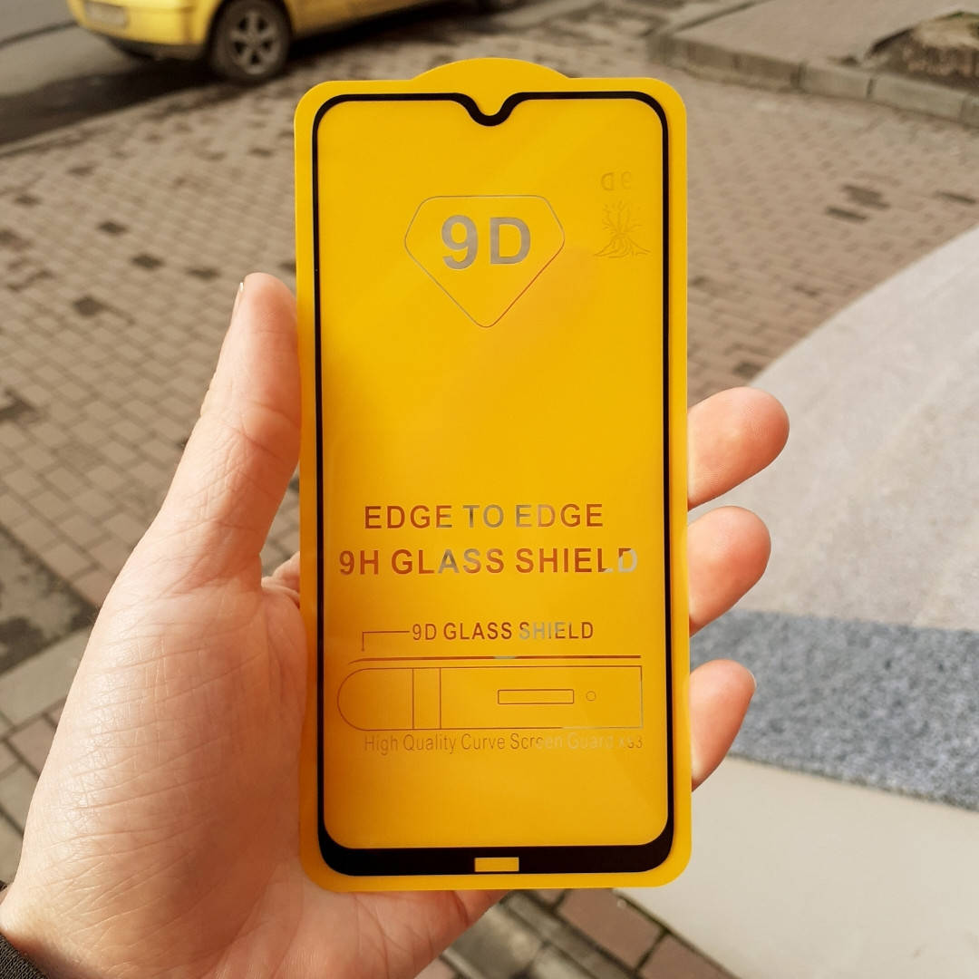 

Скло захисне Xiaomi Redmi Note 8 Full Glue Black техпак повна поклейка, Черный