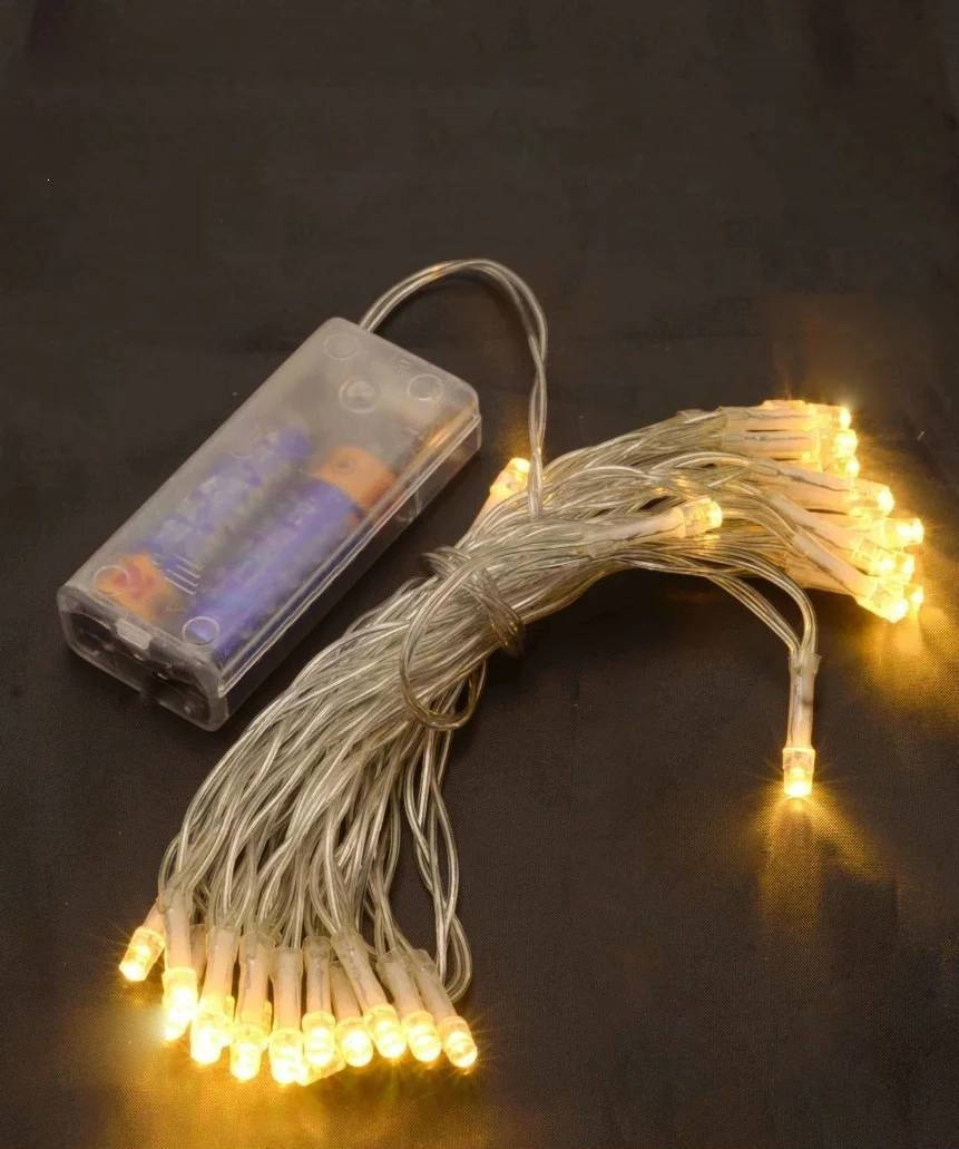 

Гирлянда на батарейках 30 LED, 3 метра, теплый белый цвет 1103-07