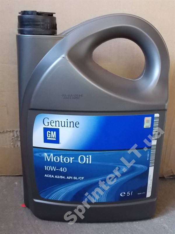 

Моторное масло 10W-40 GM Semi Synthetic 5L
