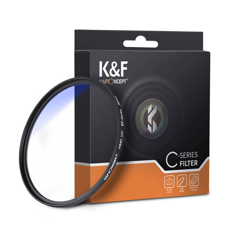 

Светофильтр K&F Concept 82 mm HMC UV, Blue Coated, оптическое стекло Япония