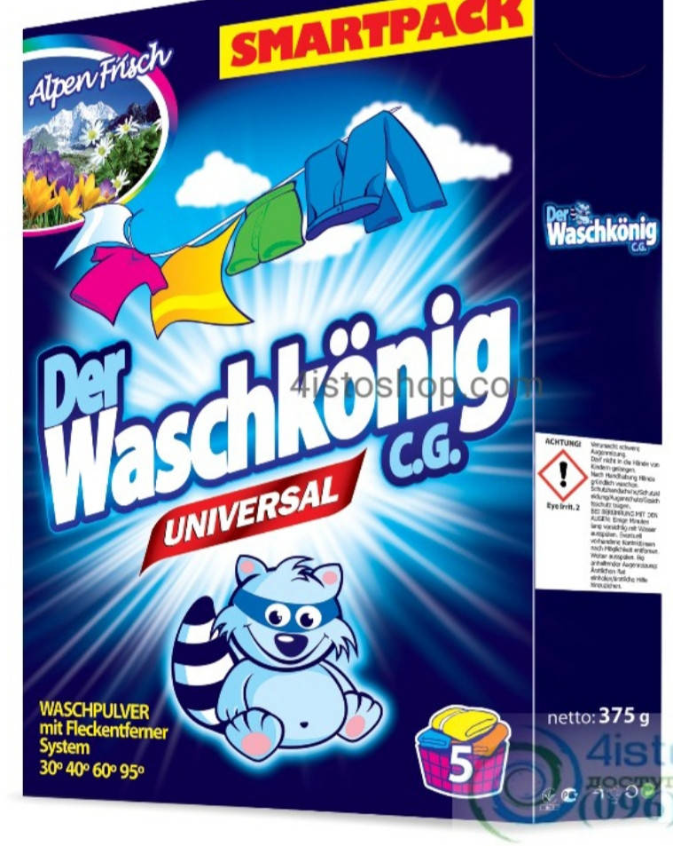 

Порошок стиральный 375 гр "WASCHKONIG Universal"