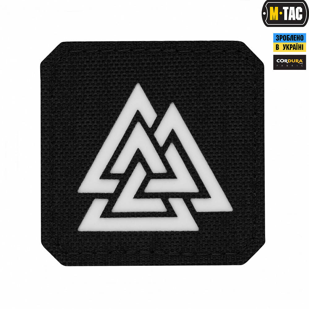 

Патч M-TAC Валькнут Laser Cut Black/Gid