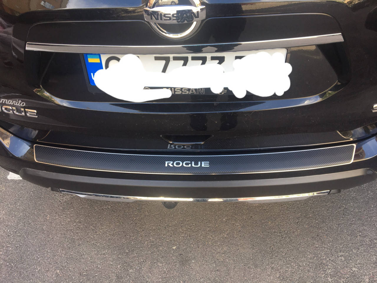 

Накладка на бампер с загибом Nissan Rogue с 2013-2017 гг. (Carbon), Желтый