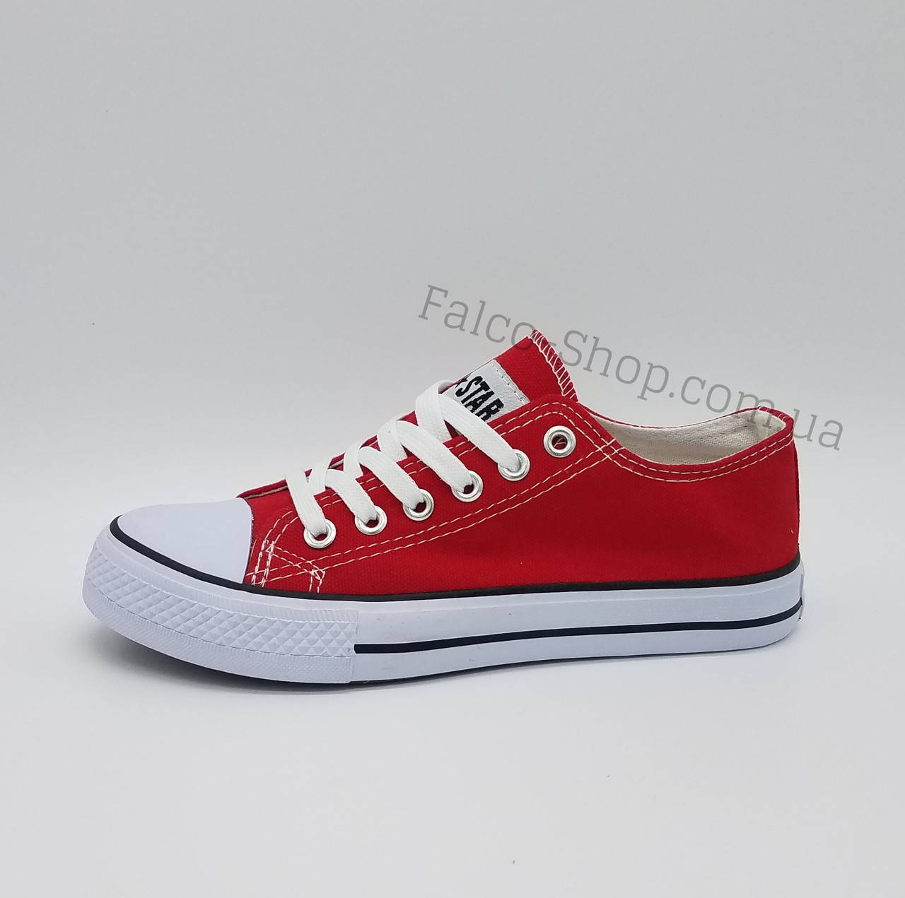 

Кеды женские красные All star (в стиле Convers) 37(23см), Красный