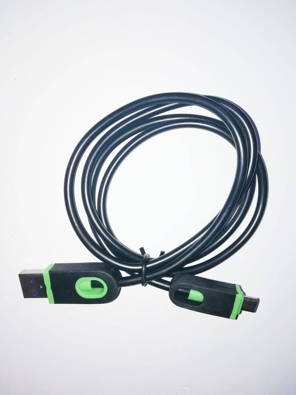 

Кабель переходник с USB на микро USB, чёрный, 87 см, Черный
