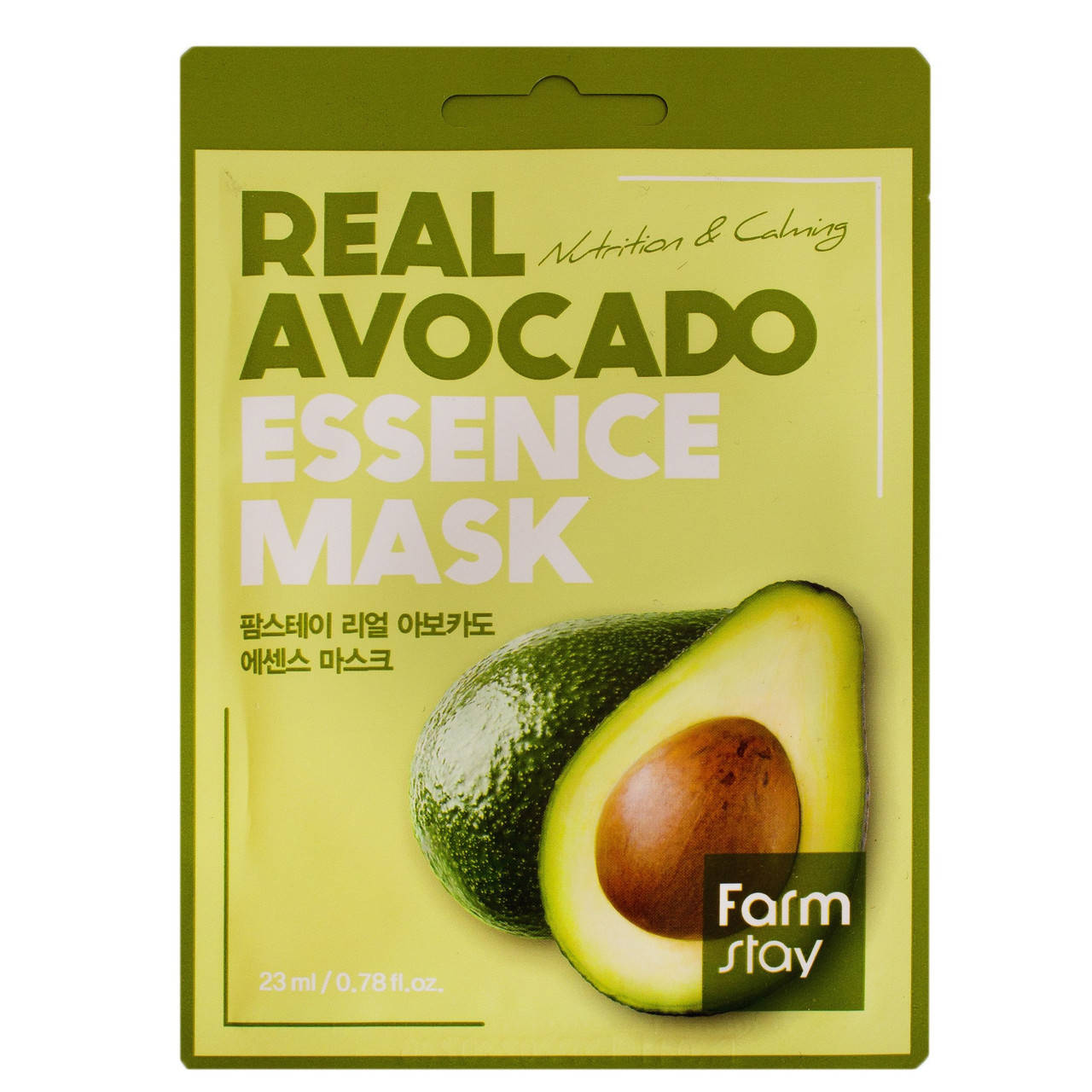 

Тканевая маска с экстрактом авокадо FarmStay Real Avocado Essence Mask 23 ml
