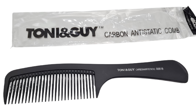 

Расческа гребень для парикмахера Tony&Guy Carbon Antistatic 06819, черная, Черный