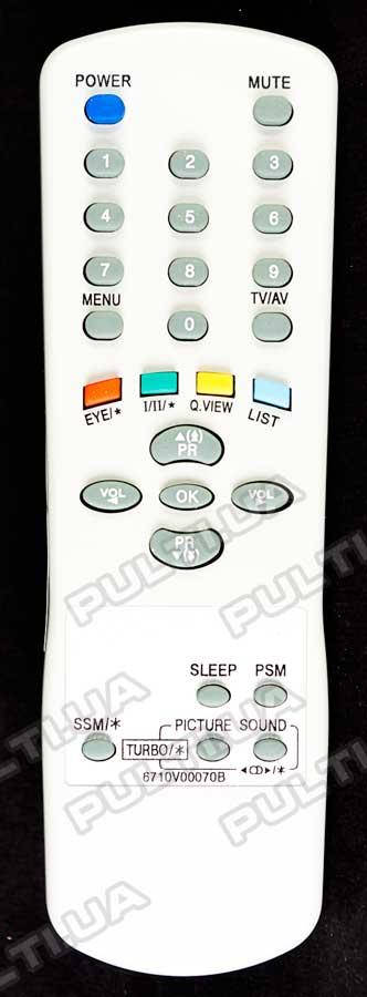 

ПУЛЬТ ДЛЯ LG 6710V00070B