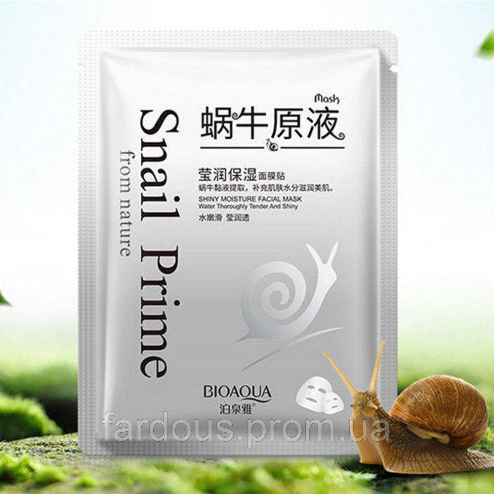 

Тканевая питательная маска с муцином улитки Bioaqua Snail Prime Face Mask