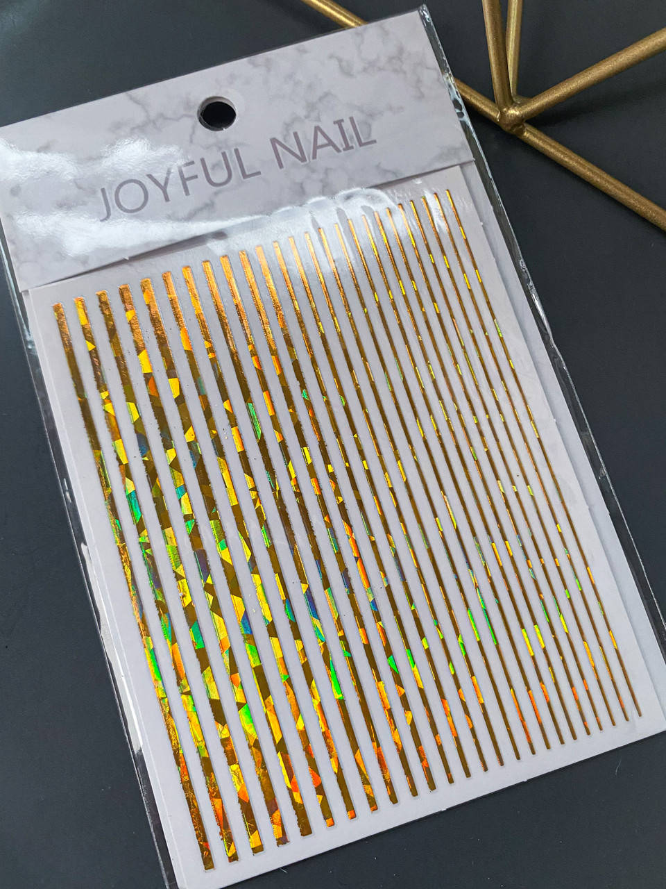 

Гибкая лента для ногтей, цвет золото, Золотистый