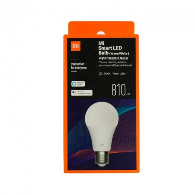 

Умная лампочка Wi-Fi Xiaomi Mi LED Smart Bulb (Warm White) GPX4026GL