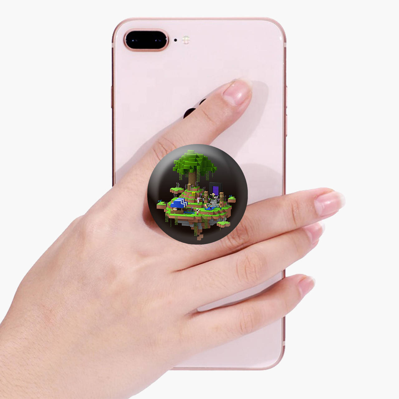 

Попсокет (Popsockets) держатель для смартфона Майнкрафт (Minecraft) (8754-1177) Черный
