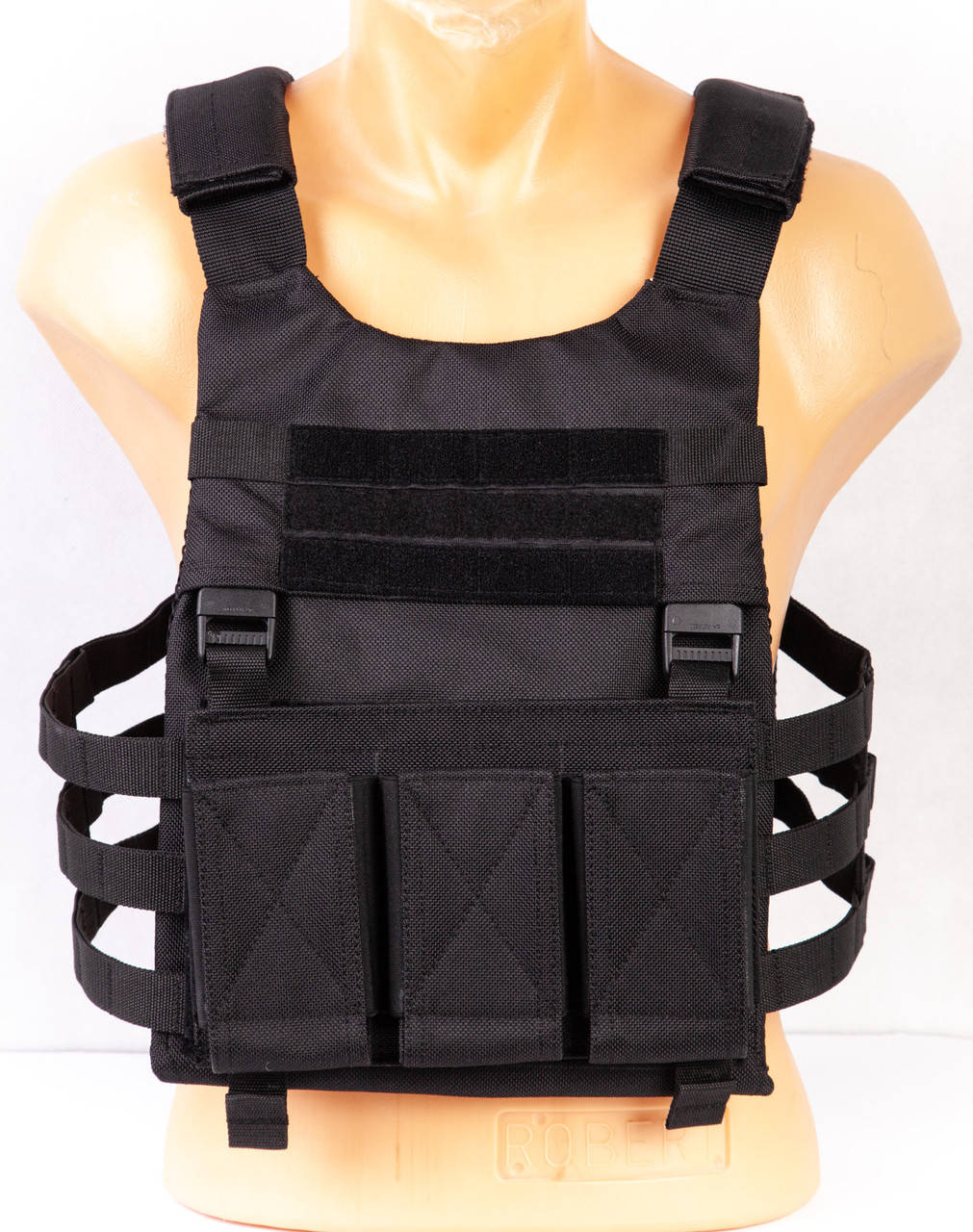 

Плитоноска Tactic тактический жилет разгрузка BLACK система MOLLE