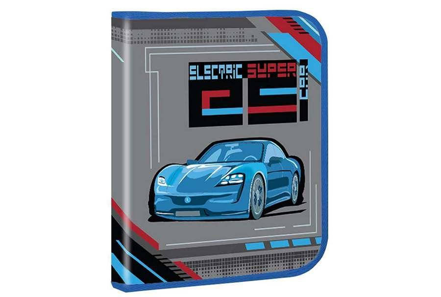

Папка для тетрадей на молнии B5, каркасная / Electric super car
