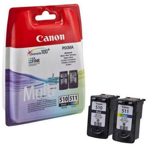 

Картридж Canon PG-510, CL-511 PIXMA IP2700, MP230, MP250, MP270, MP495, MX320, MX330, MX350, MX410 (2970B010)