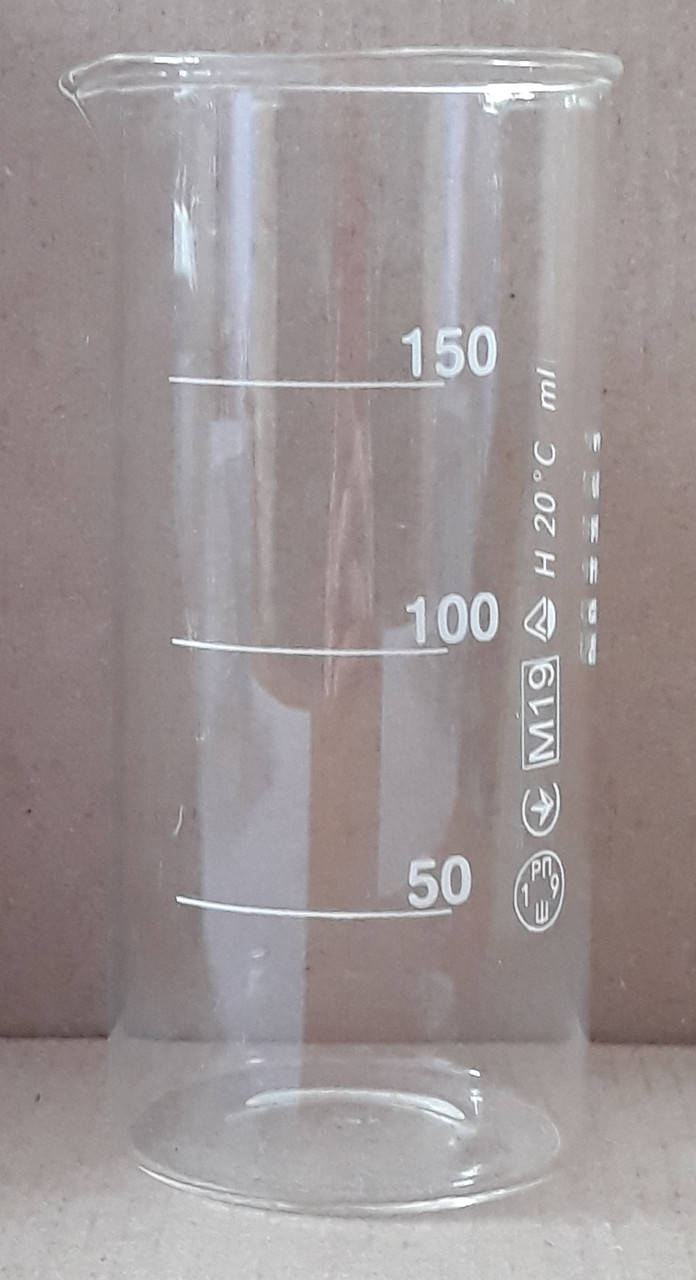

Стакан мерный 150 мл (поверка, паспорт) стеклянный