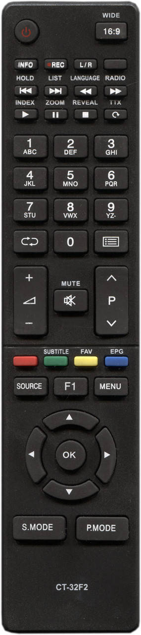 

Пульт для телевизора Toshiba CT-32F2