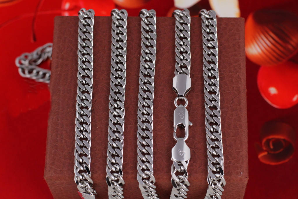 

Цепь Xuping Jewelry кобра 60 см 8 мм серебристая