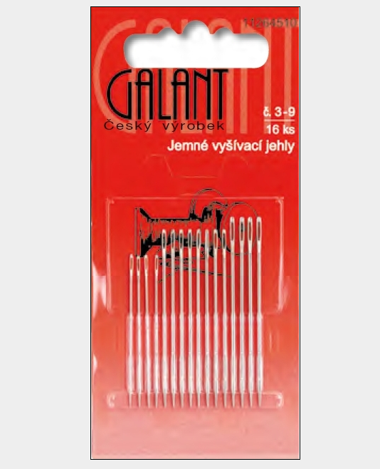

Набор игл для вышивки гладью №3-9 (Galant, Чехия)