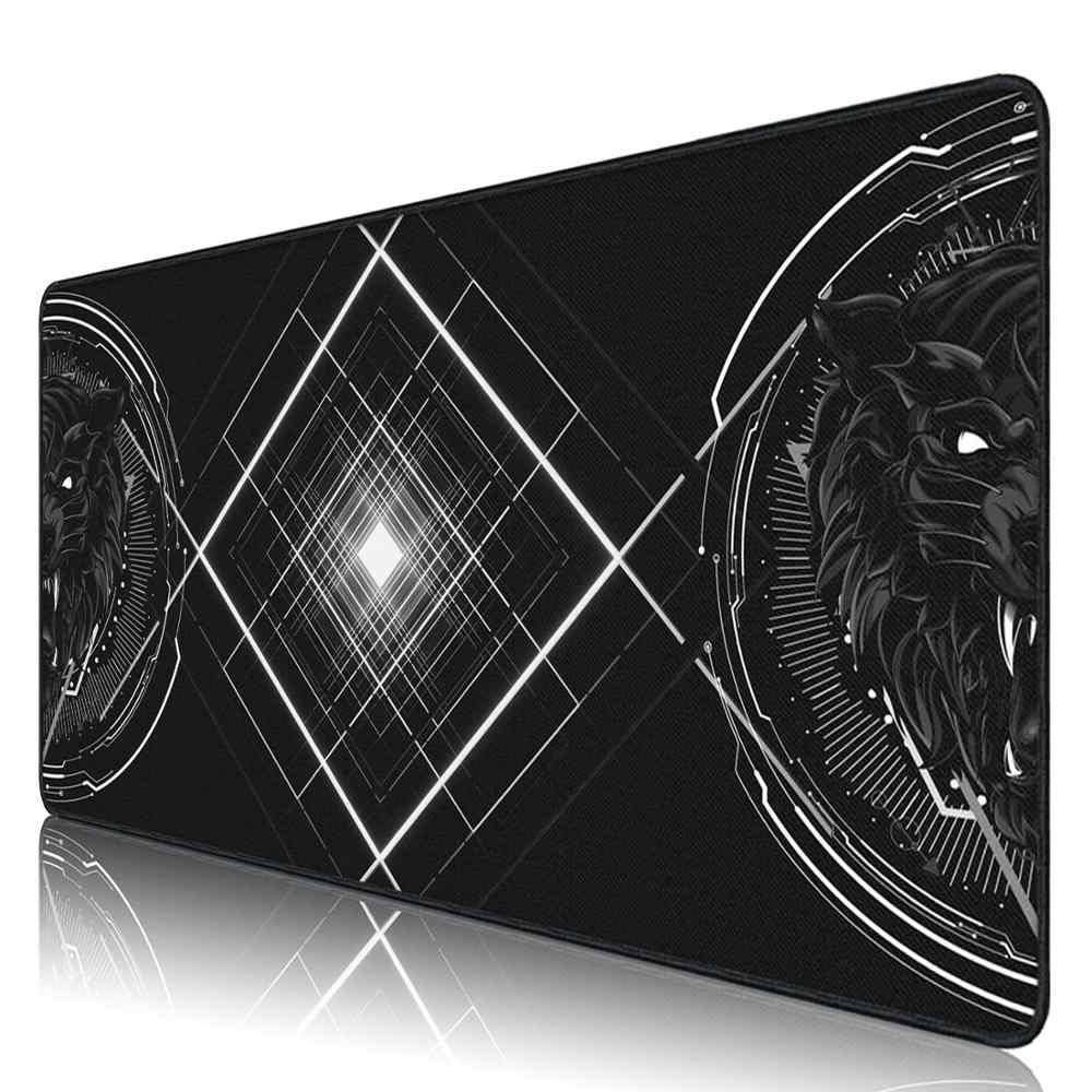 

Геймерский коврик, игровая поверхность Primo Geometric Lion 40х90см, Черный