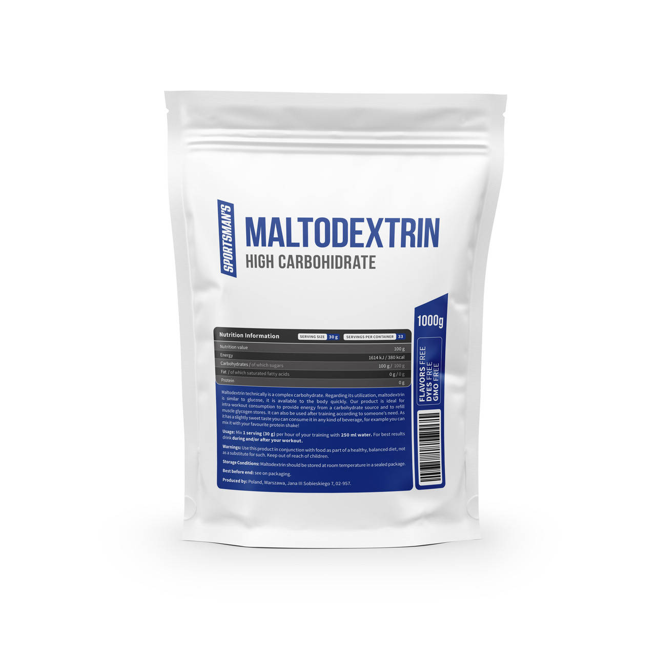 

Гейнер для набора массы Мальтодекстрин ( Maltodextrine ) 1кг