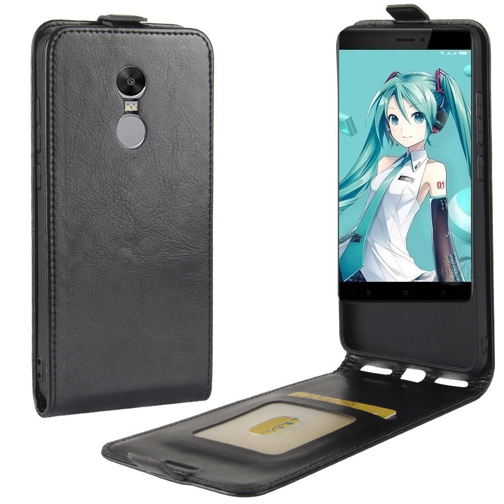 

Чехол IETP для Xiaomi Redmi Note 4X / Note 4X Global флип вертикальный кожа PU черный