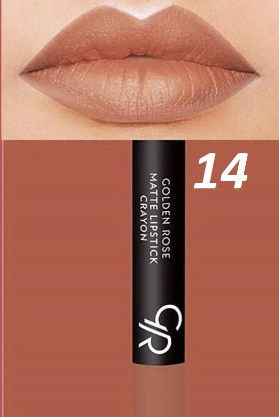

Матовая помада-карандаш для губ Golden Rose Matte Lipstick Crayon 14