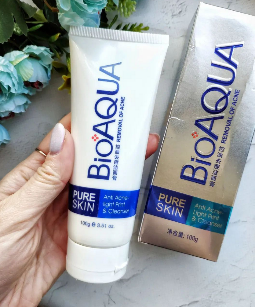 

БЕЗ КОРОБОЧКИ ! Пенка для умывания для проблемной кожи Bioaqua Pure Skin