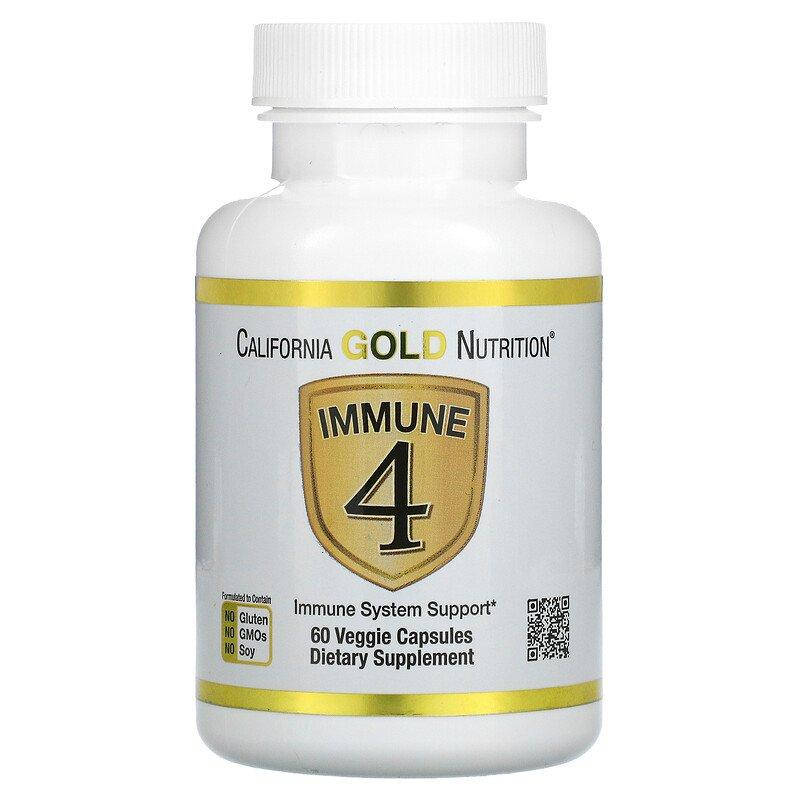 

Средство для укрепления иммунитета Immune 4, 60 капсул California Gold Nutrition