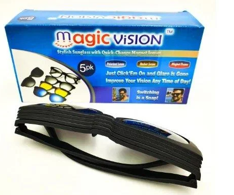 

Очки солнцезащитные антибликовые Magic Vision Original 5 в 1 (KG-2052), Черный