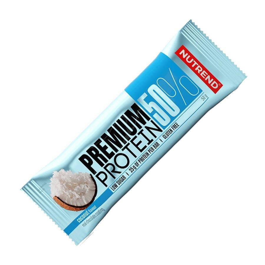 

Батончик Nutrend Premium Protein Bar 50%, 50 грамм Кокос