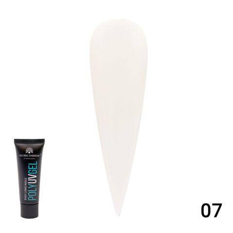

Acryl gel (поли гель) Global Fashion №7, 30 мл (белый)