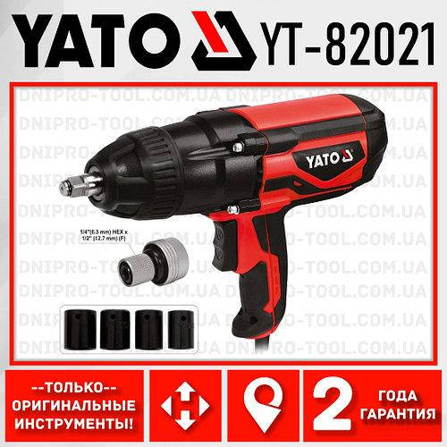 

Гайковерт ударный электрический YATO YT-82021 600 НМ ОРИГИНАЛ (набор в кейсе)