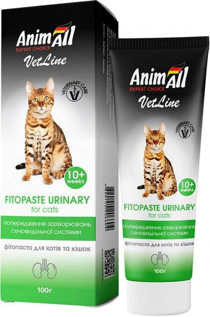 

AnimAll VetLine Фитопаста для профилактики мочекаменной болезни у кошек - 100 г