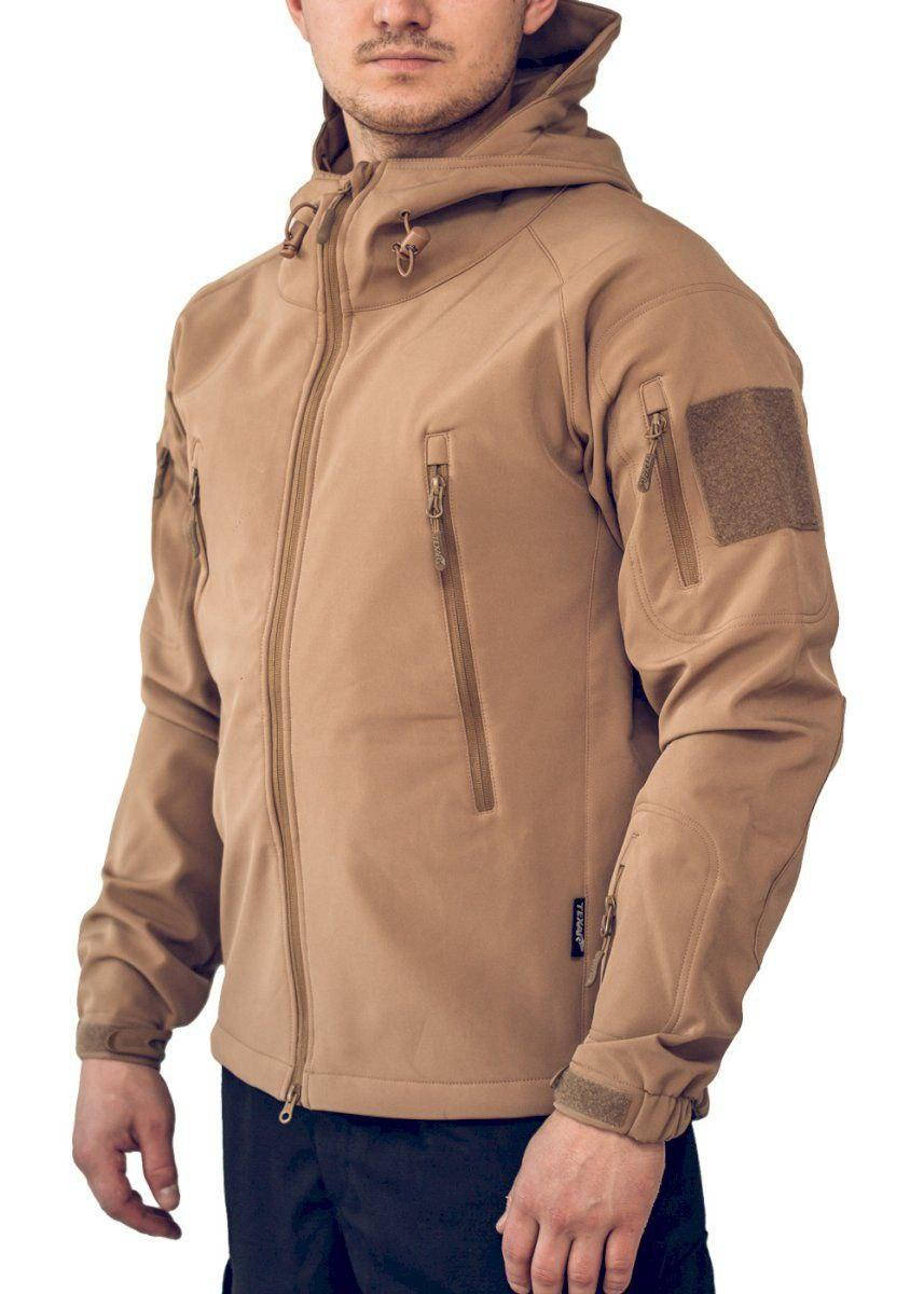 

Куртка тактическая софтшел цвет Олива Койот SoftShell L